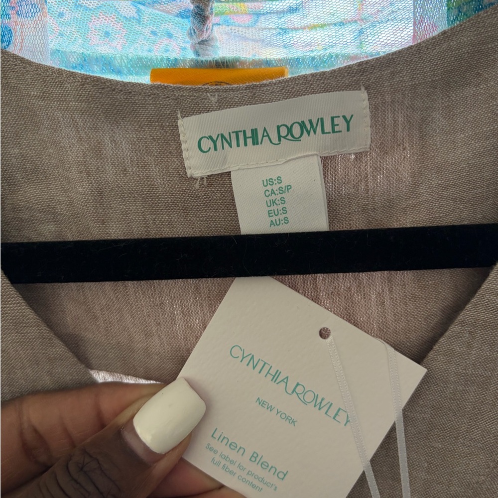 Cynthia Rowley Cream V-Neck Midi Dress - Picture 5 of 5